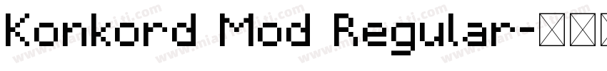 Konkord Mod Regular字体转换